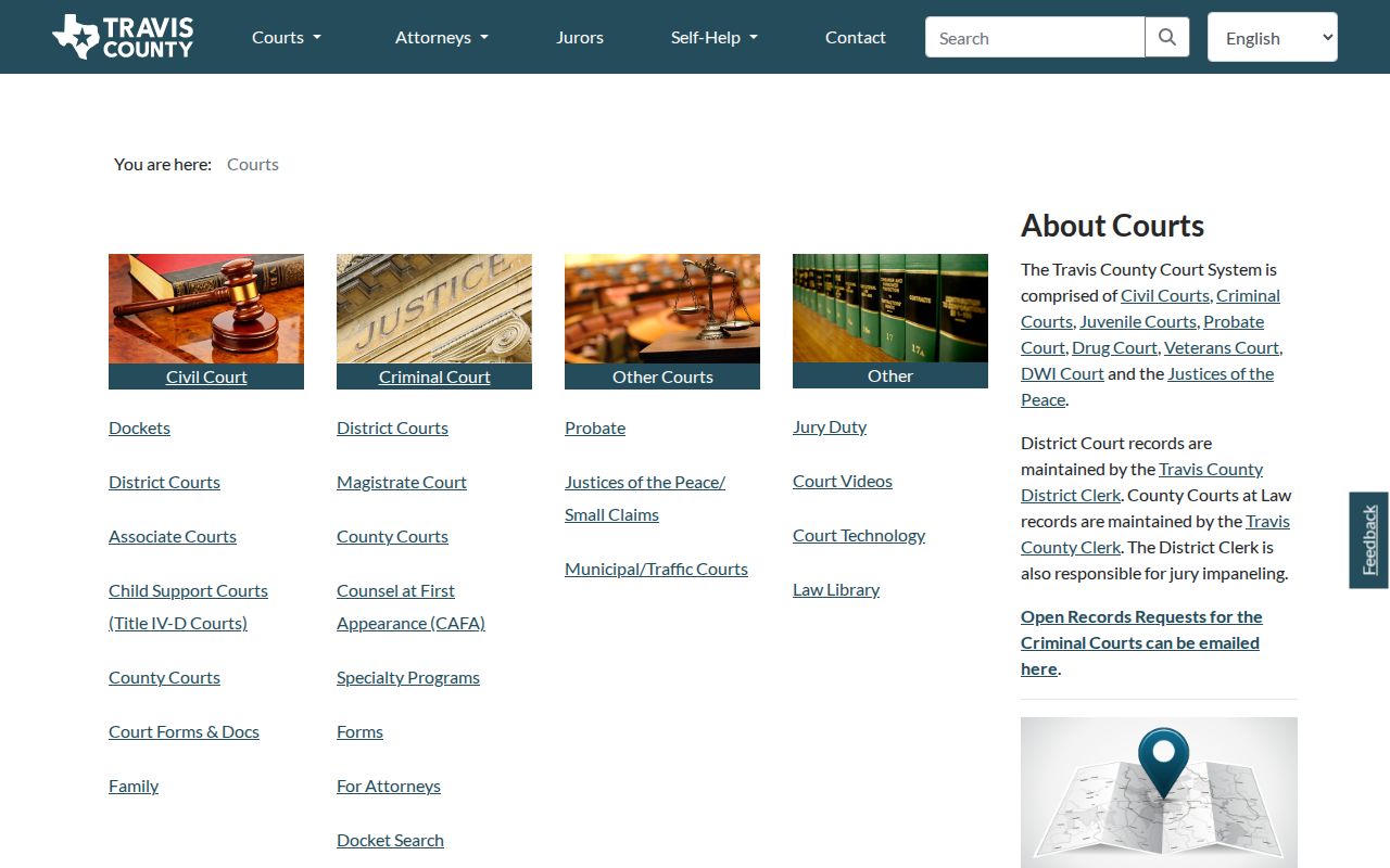 Travis County court docket system overview